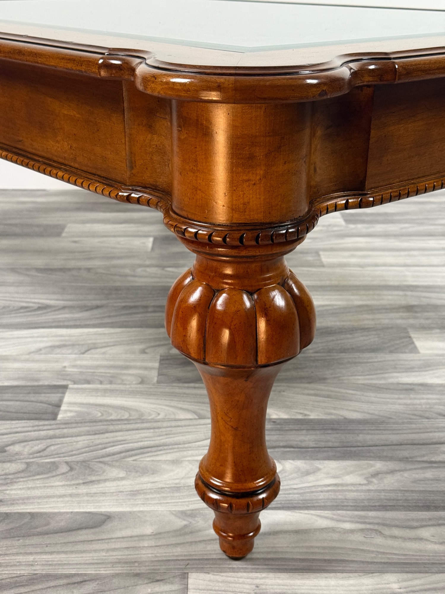 Ethan Allen Tuscany Devereaux Glass & Iron Coffee Table view 6